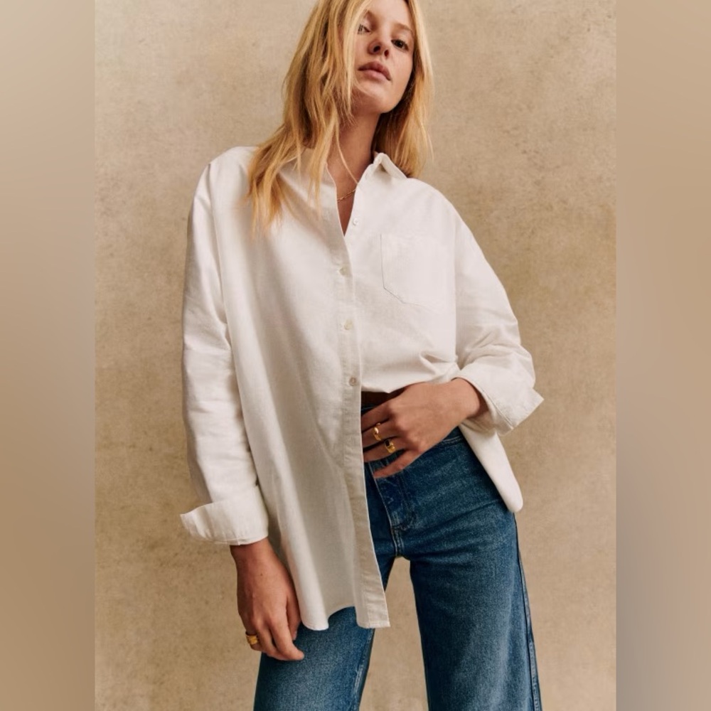 Sezane Max Shirt Casual White - Size 0